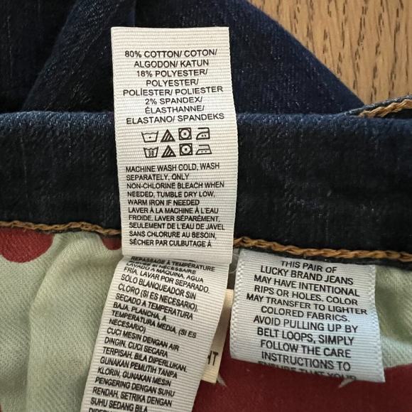 LUCKY BRAND Sweet n Straight Mid-Rise Dark Wash Jeans Womens Size 6 - Picture 8 of 12
